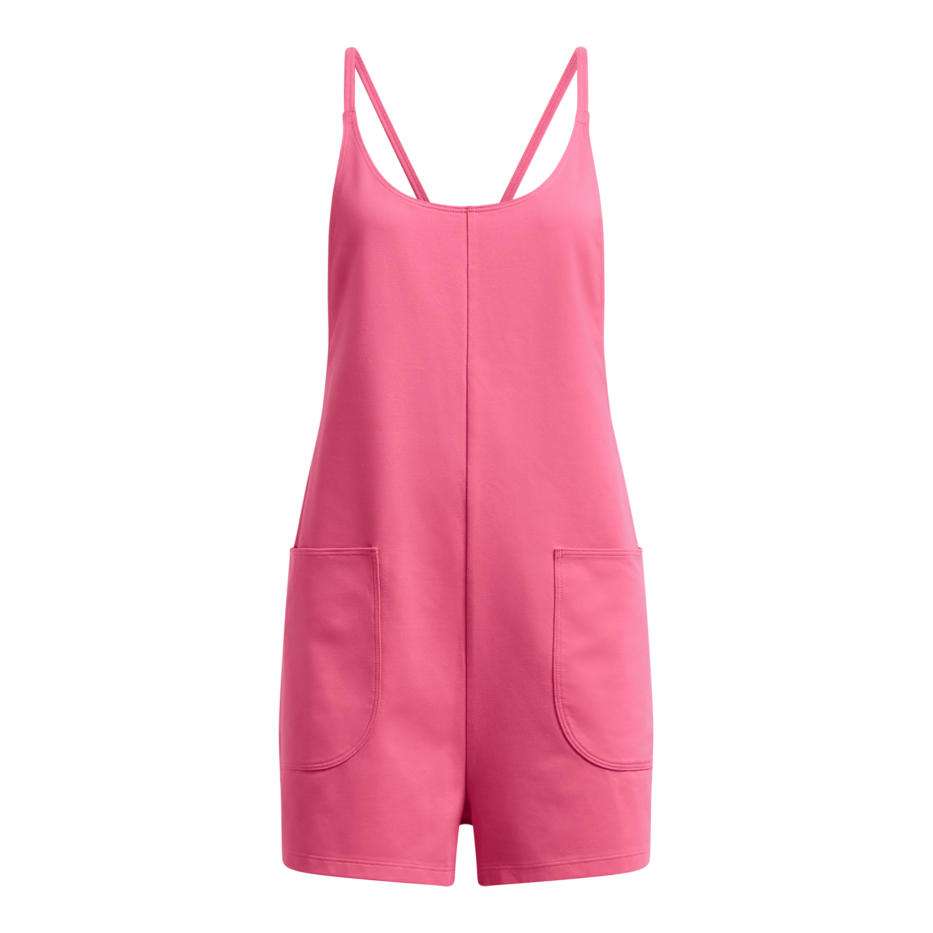 UNDER G MOTION ROMPER Super Pink/White