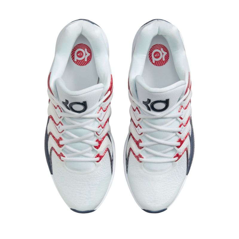 Nike Kd17  Basketball Shoe White / Obsidian / University Red