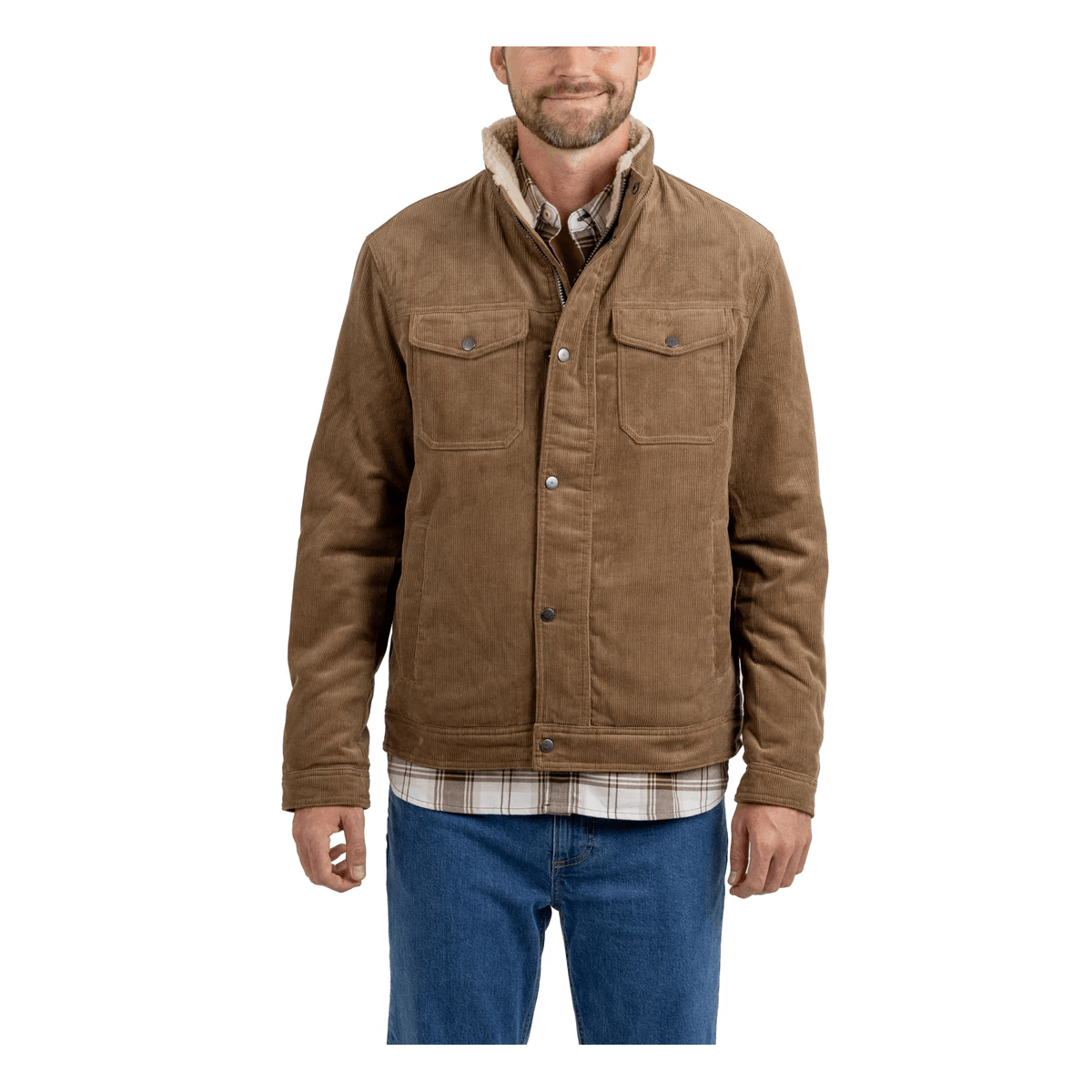 Corduroy shearling jacket mens best sale