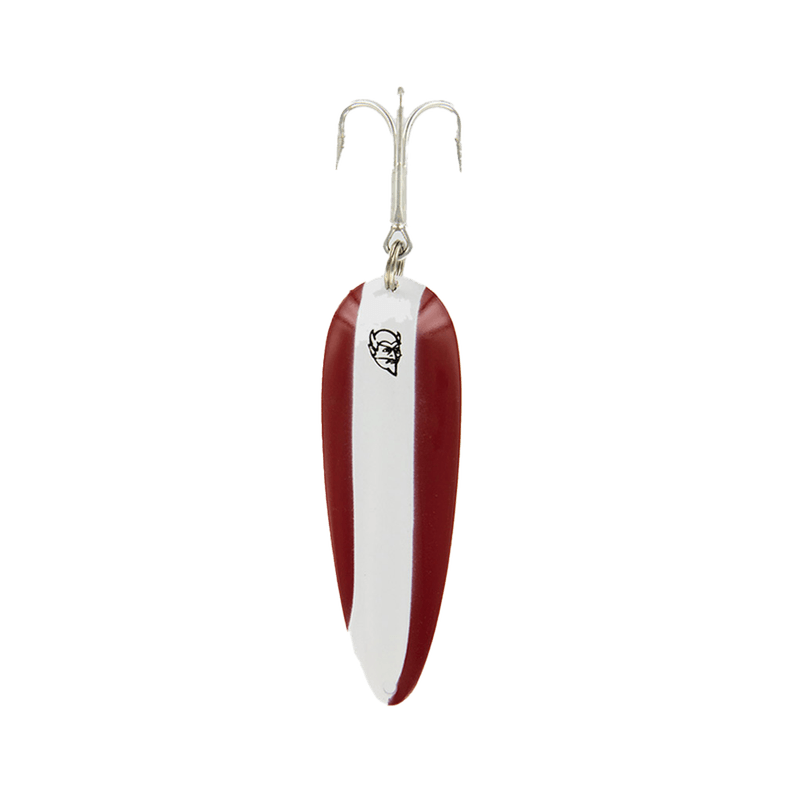 Eppinger-Dardevle-Spinnie-Lure---1-4oz--Red---White---Brass