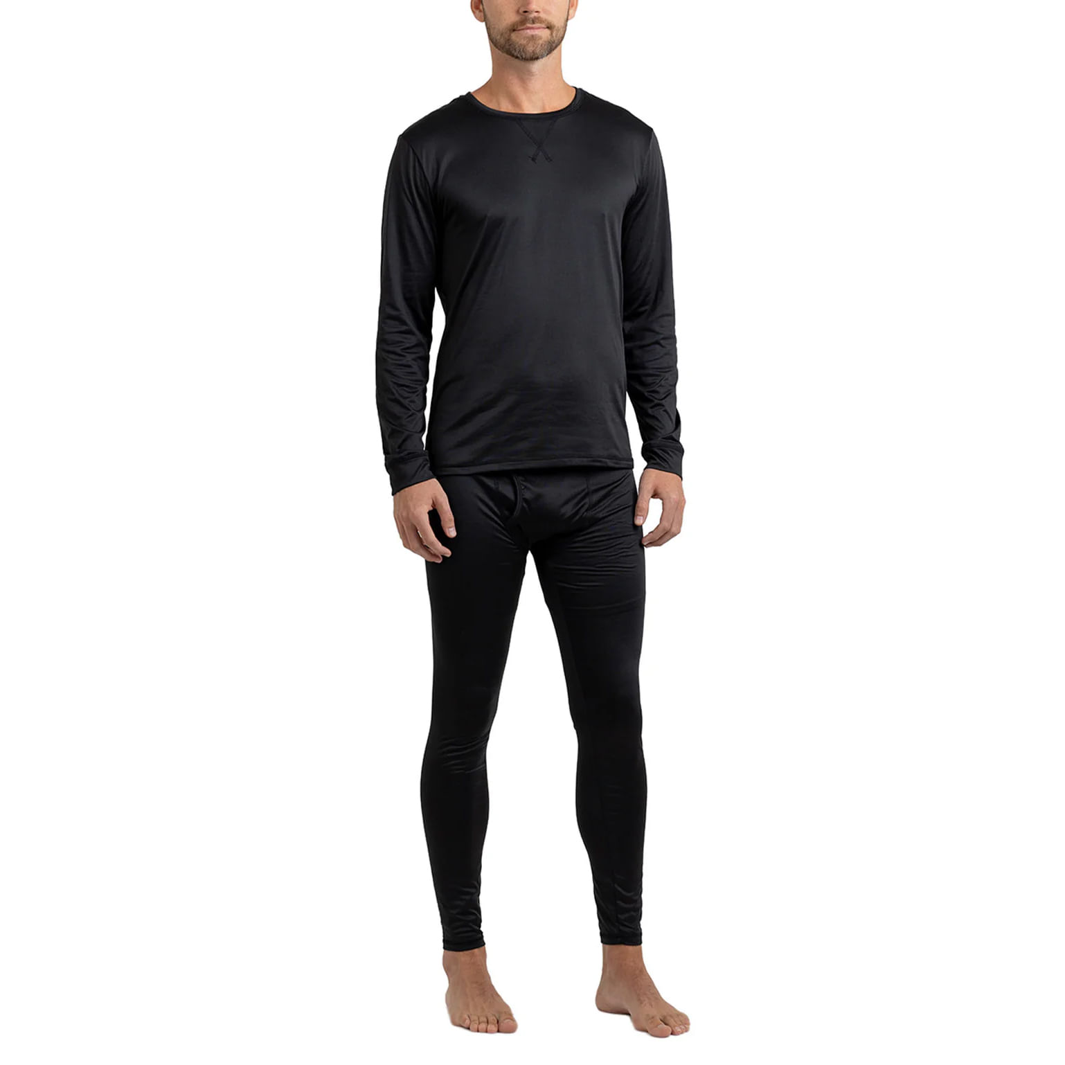 Rainforest Big Sky Base Layer 2pc Set Black Small