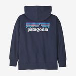 Patagonia-Hoody-Sweatshirt---Kids--P-6-Logo---New-Navy