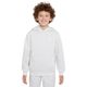 Nike Sportswear Club Fleece Pullover Hoodie - Youth Birch Heather / White