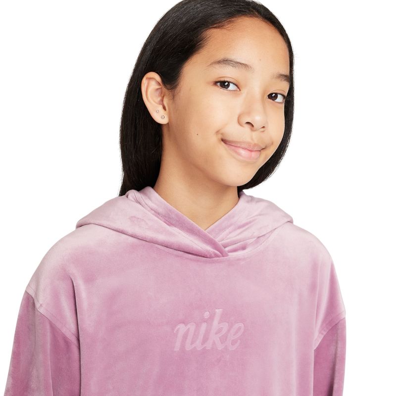 Nike-Pullover-Hoodie---Girls--Plum-Dust---Platinum-Violet