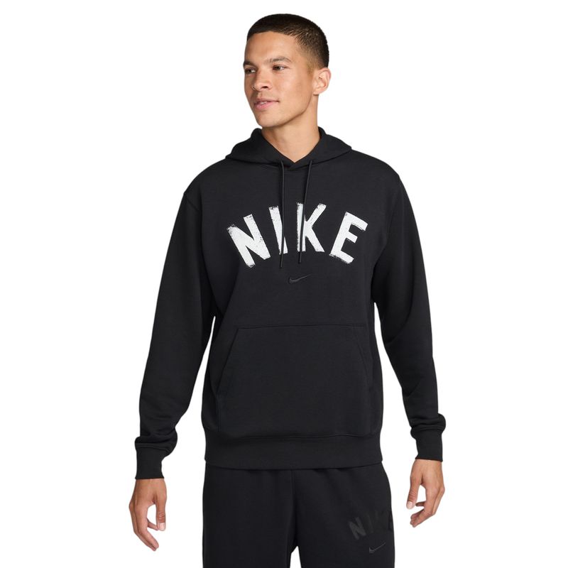 Nike-Swoosh-French-Terry-Pullover-Hoodie---Men-s-Black---Black---White
