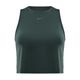 Nike Dri-FIT Cropped Tank Top - Women's Vintage Green / Black