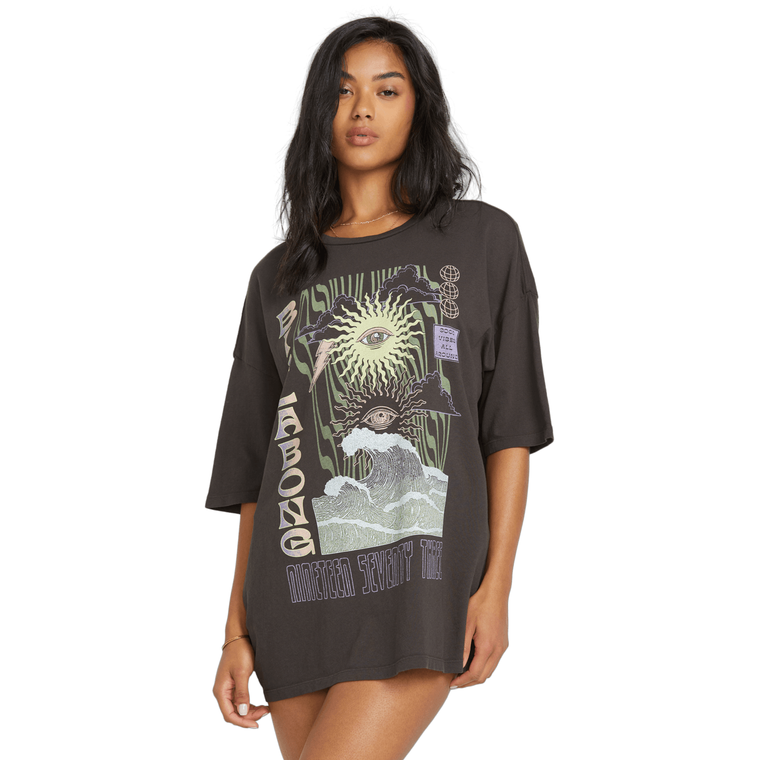 BILLAB W SWELL TRIP SS TEE Off Black