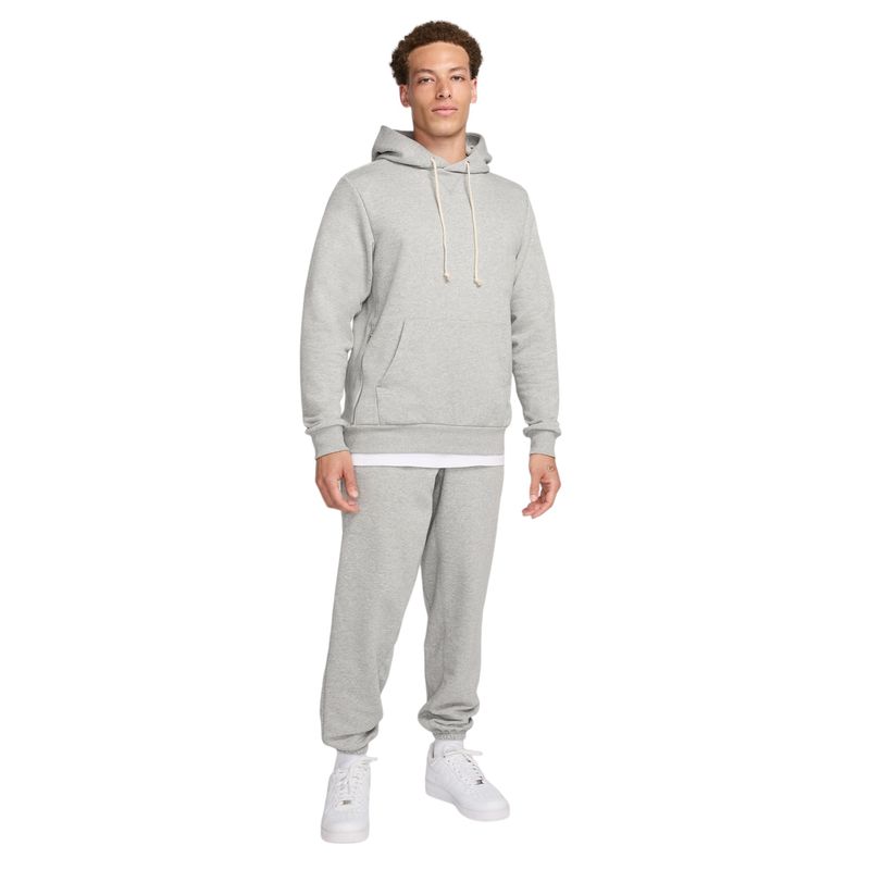 Nike Nike Standard Issue Dri-fit Pullover Basketball Hoodie - Men's Dk Grey Heather / Pale Ivory