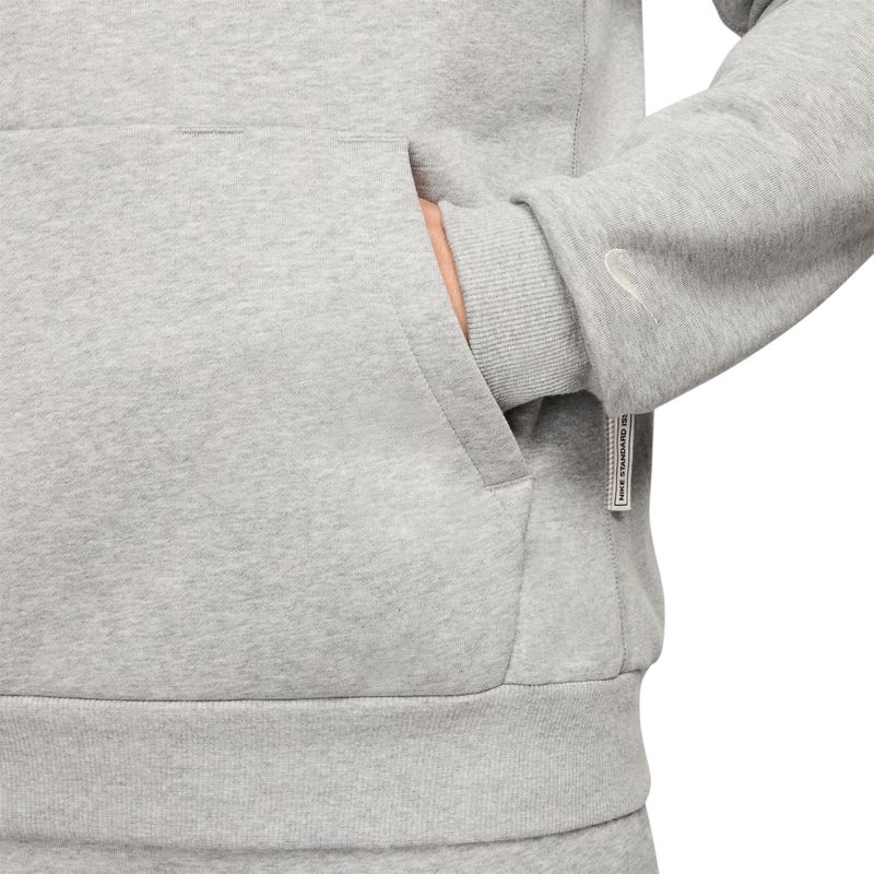 Nike Nike Standard Issue Dri-fit Pullover Basketball Hoodie - Men's Dk Grey Heather / Pale Ivory