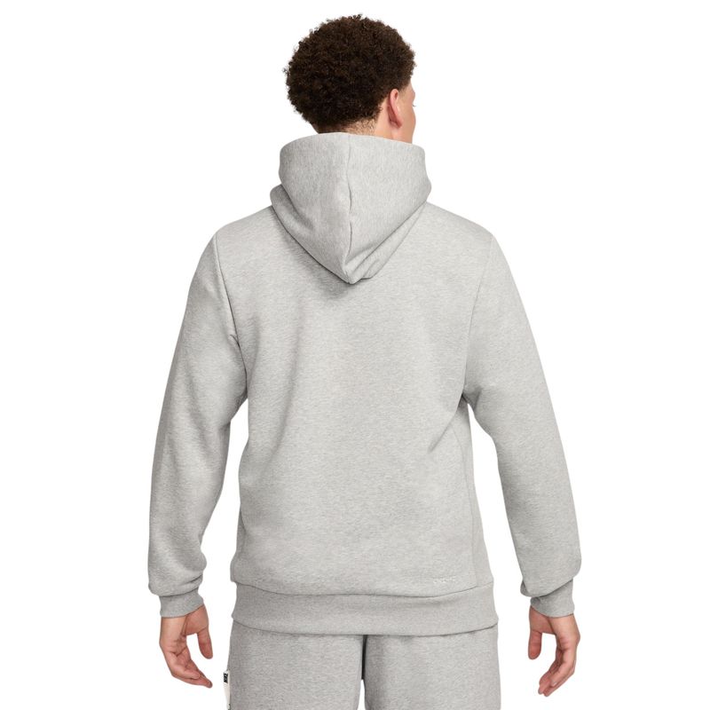 Nike Nike Standard Issue Dri-fit Pullover Basketball Hoodie - Men's Dk Grey Heather / Pale Ivory