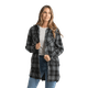 Liv Outdoor Lichen Stretch Flannel Tunic Meteorite Black Plaid