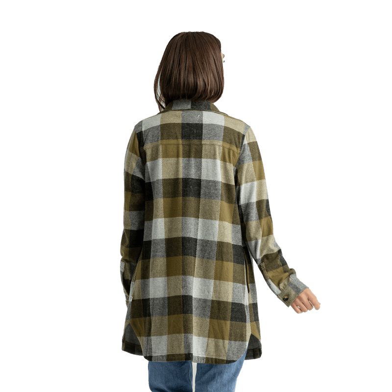 Liv-Outdoor-Lichen-Stretch-Flannel-Tunic-Green-Plaid