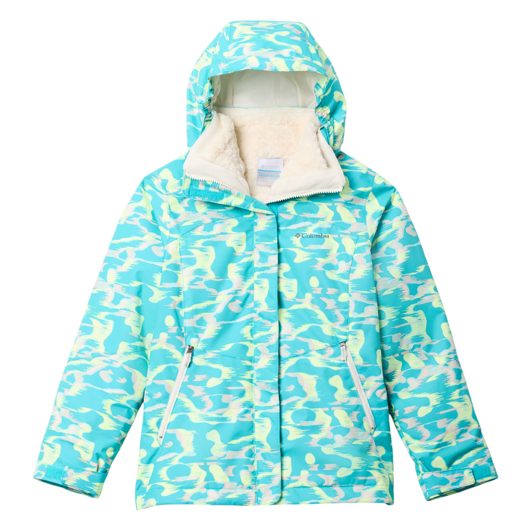 COLUMS Bugaboo? III Printed Fleece Interchange Geyser Barkblur / Chalk