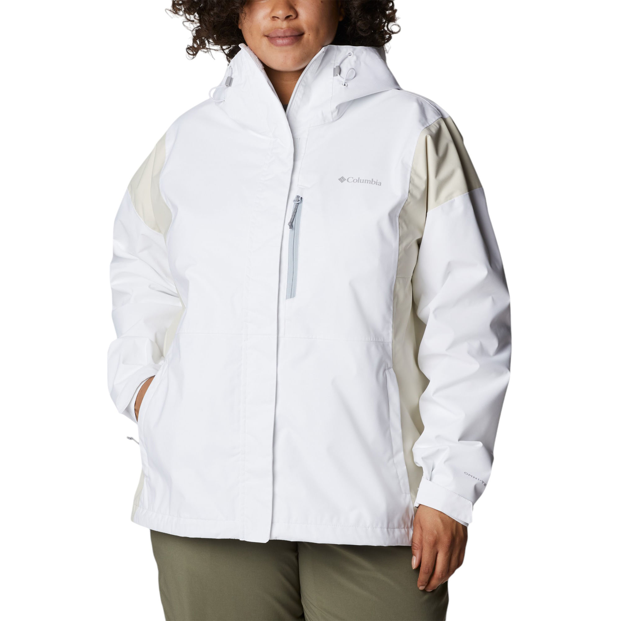 Columbia Hikebound II Rain Jacket - Women's White / Chalk