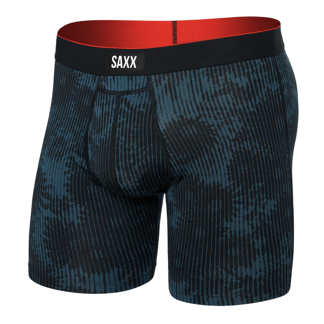 Saxx Multi-Sport Mesh Boxer Brief Fly White Noise Daisy / Black