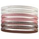 Nike Athletics Nike Swoosh Sport Headband (6 Pack) LT Orewood Brown / Mokey Mauve / Metallic Silver