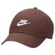 Nike Club Unstructured Futura Wash Cap Baroque Brown / White