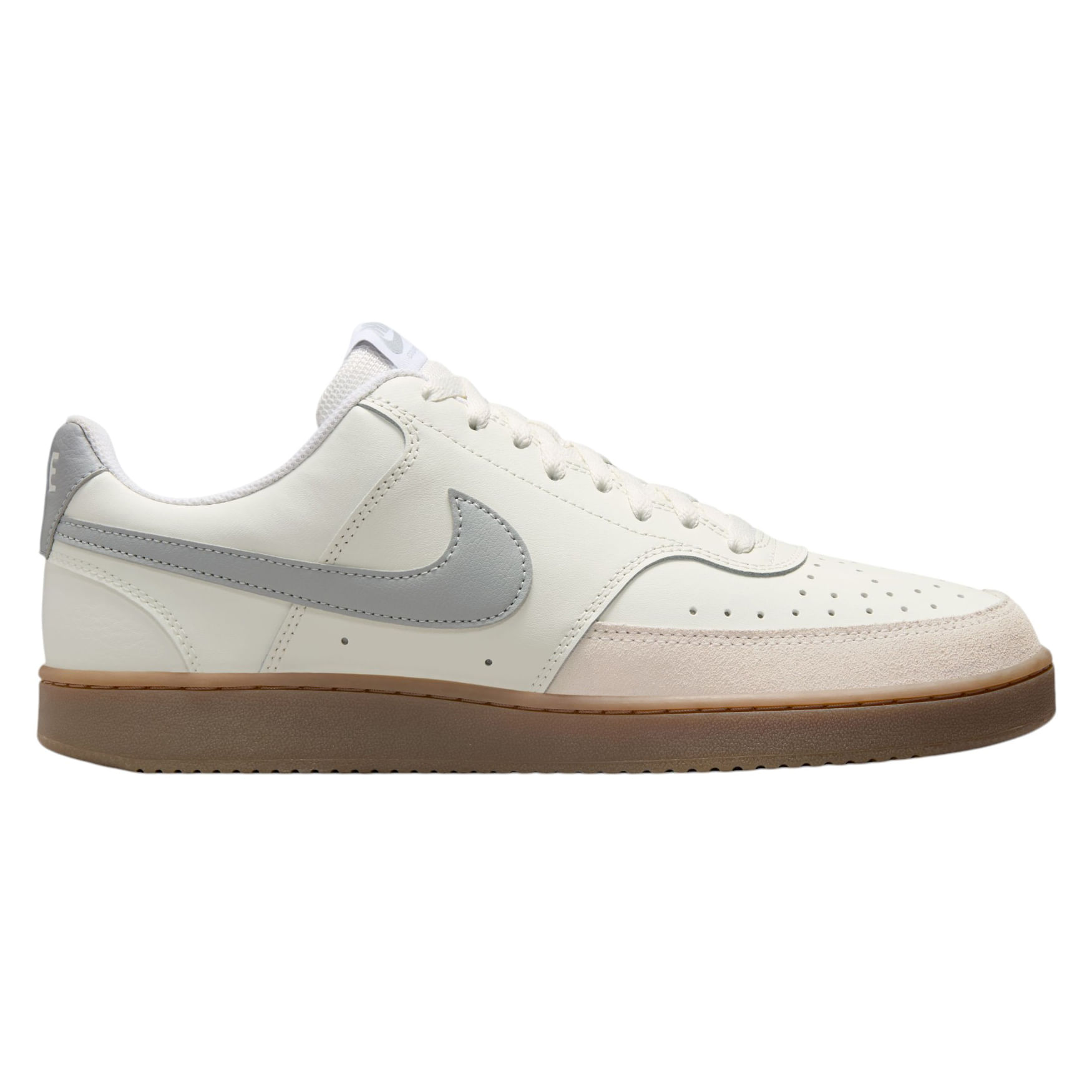 Nike Court Vision Low Shoe - Men's Sail / Light Smoke Grey / Light Orewood Brown / White