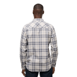 Travis-Mathew-Cloud-Flannel-Plaid-Button-Up-Shirt---Men-s-Oxford-Tan---Plum