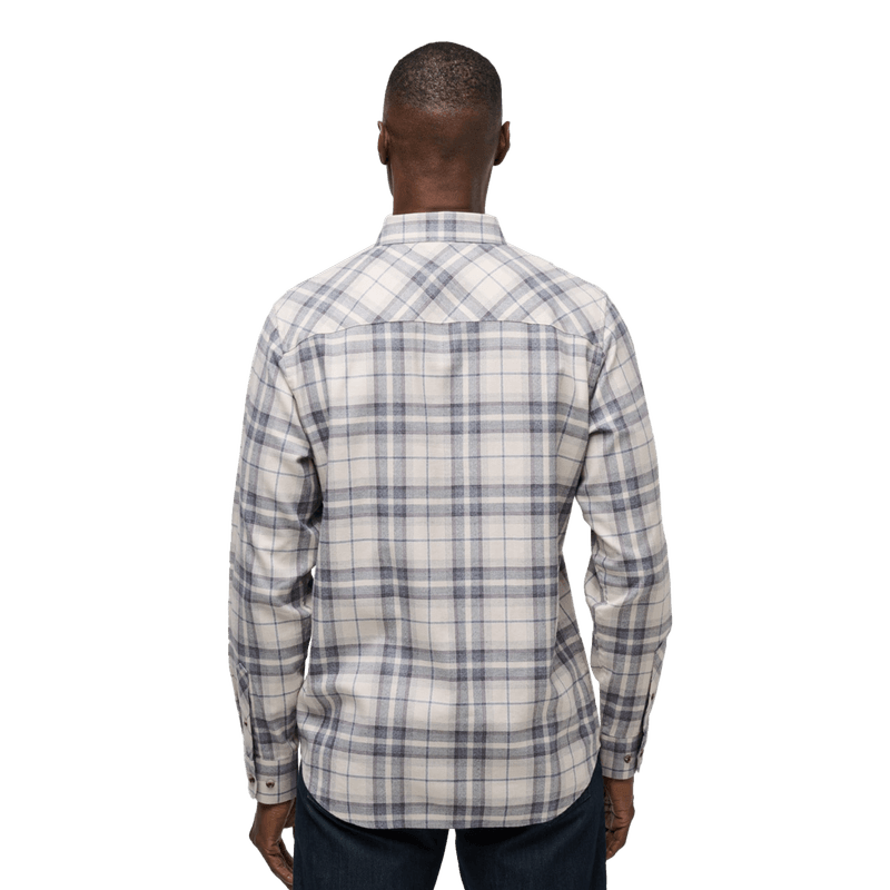 Travis-Mathew-Cloud-Flannel-Plaid-Button-Up-Shirt---Men-s-Oxford-Tan---Plum