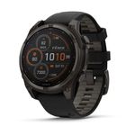 Garmin-Fenix-8-Sapphire-Solar-Watch-Carbon-Gray-DLC-Titanium---Black---Pebble-Gray-Silicone