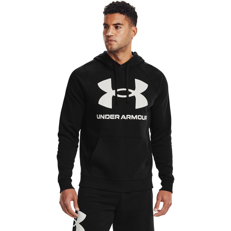Under-Armour-Rival-Fleece-Big-Logo-Hoodie---Men-s-Black---White