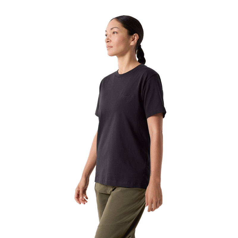 Arc-teryx-Kragg-Cotton-Little-Bird-Crew-Short-Sleeve-Shirt---Women-s-Black---Black