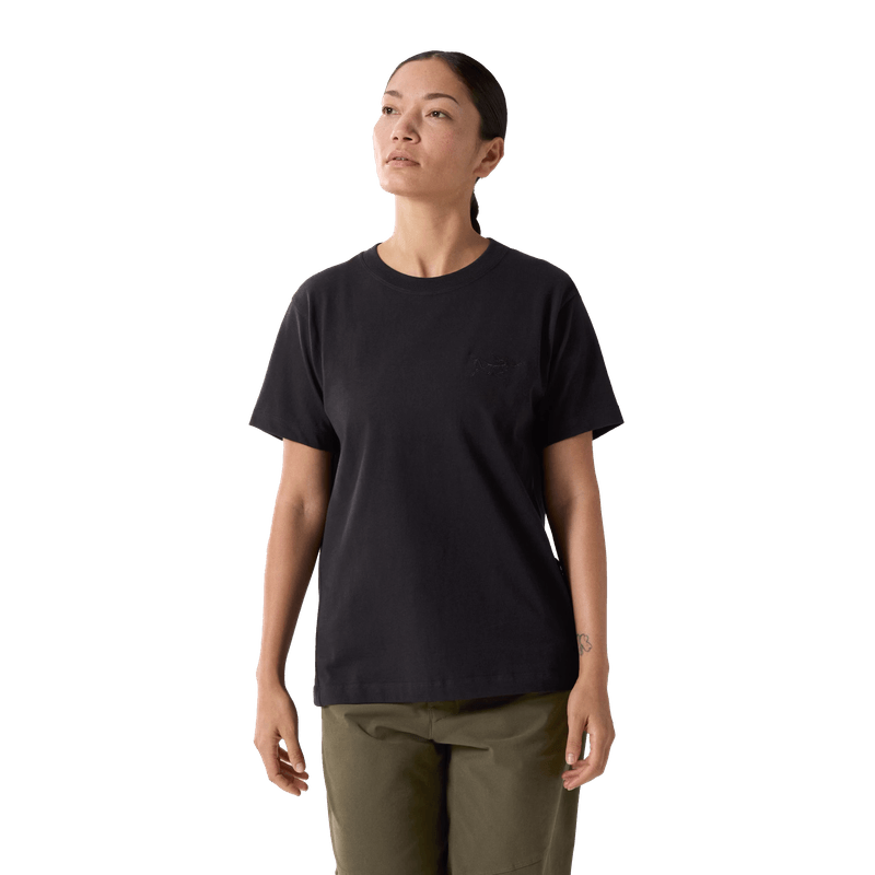 Arc-teryx-Kragg-Cotton-Little-Bird-Crew-Short-Sleeve-Shirt---Women-s-Black---Black