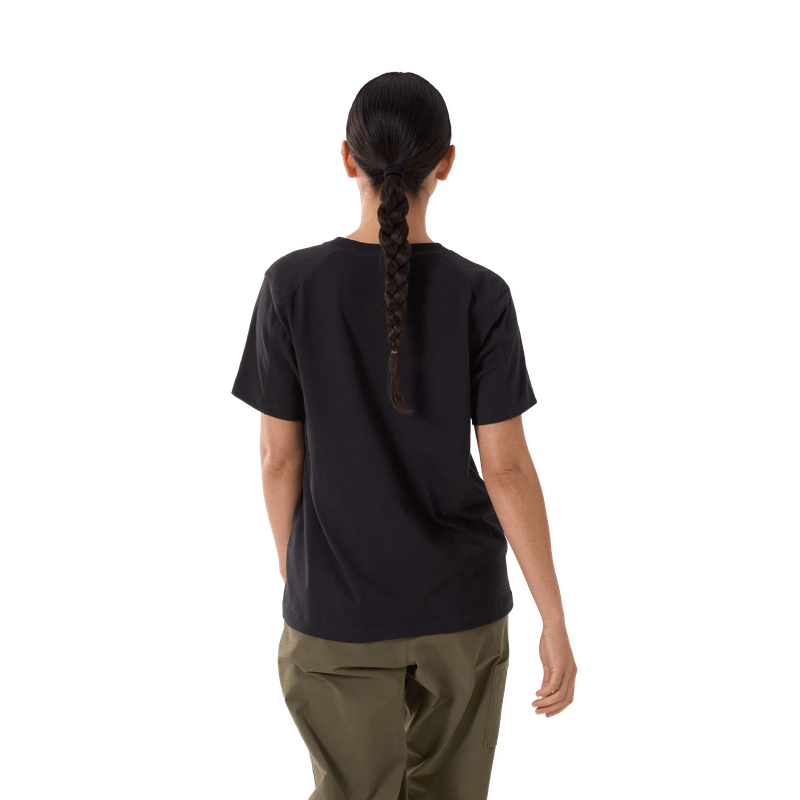 Arc-teryx-Kragg-Cotton-Little-Bird-Crew-Short-Sleeve-Shirt---Women-s-Black---Black