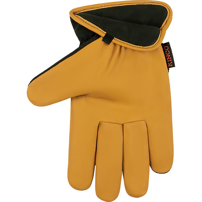 Kinco-Lined-Grain-Buffalo-and-Synthetic-Hybrid-Glove-Black---Tan