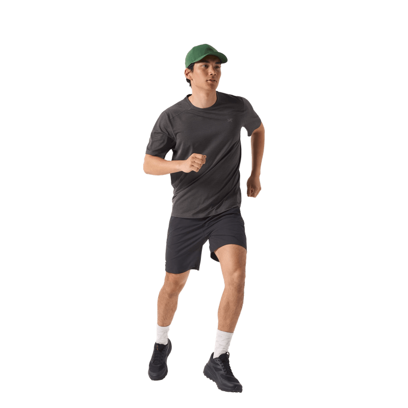 Arc'teryx Cormac Short Sleeve Crew - Men's Black Heather