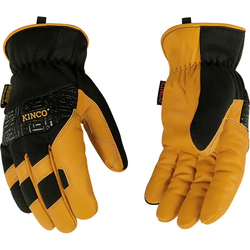 Kinco-Lined-Grain-Buffalo-and-Synthetic-Hybrid-Glove-Black---Tan
