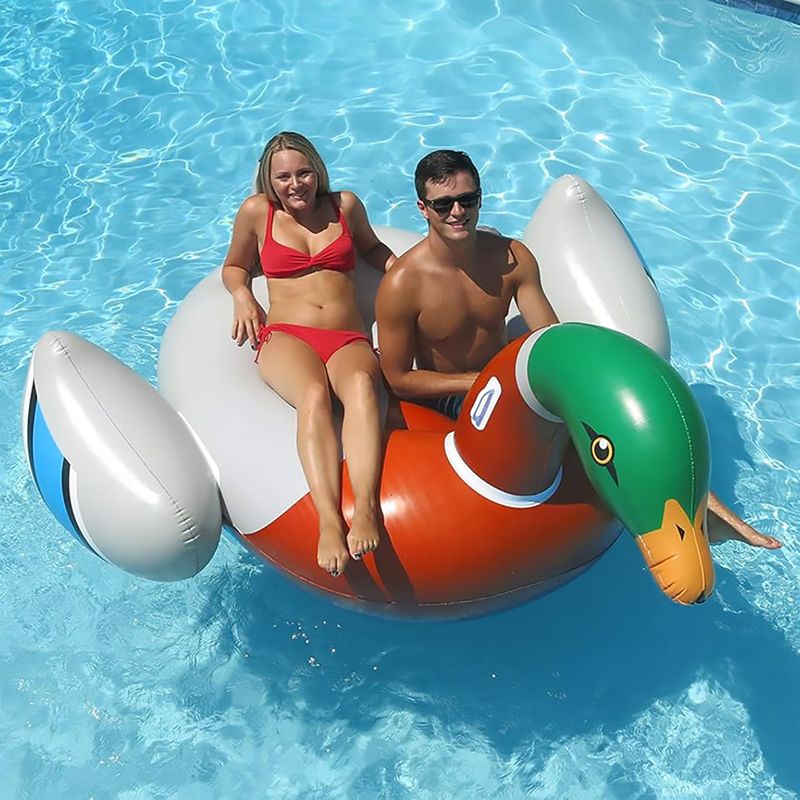 Swimline-Giant-Decoy-Duck-Ride-On-Float-Duck