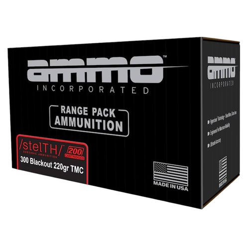 AMMO Inc Stealth Subsonic 300 Blackout 220 Grain TMC Ammunition 200 Rounds