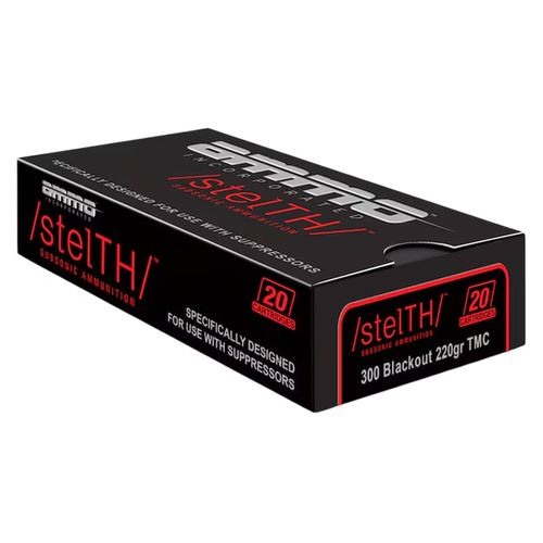 AMMO Inc Stealth Subsonic 300 Blackout 220 Grain TMC Ammunition 20 Rounds