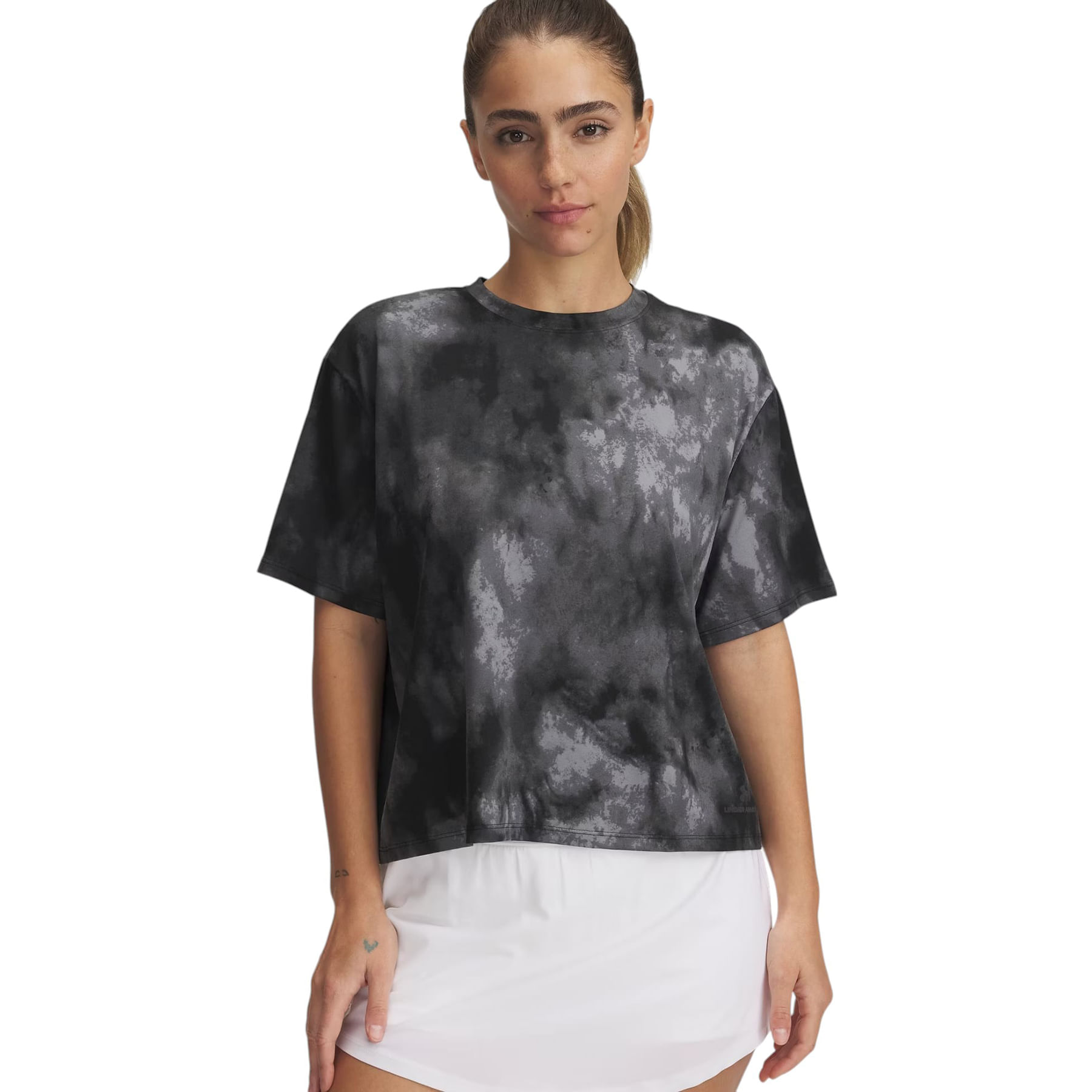 Under Armour Rush Energy Printed Short Sleeve - Women's Steel / Titan Gray / Black