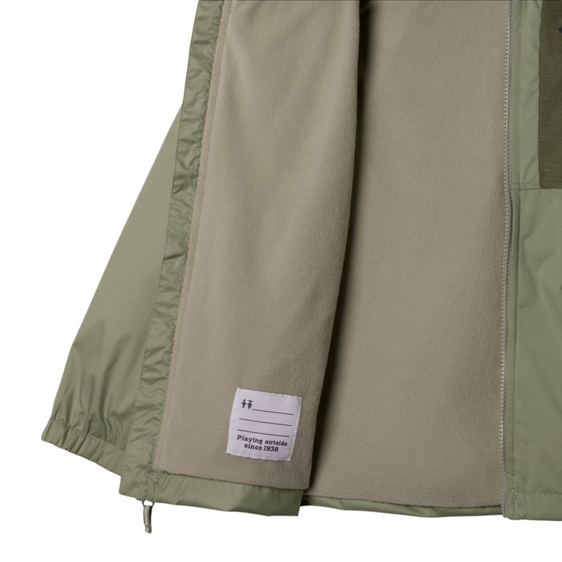Columbia-Rainy-Trails-II-Fleece-Lined-Jacket-Safari---Stone-Green