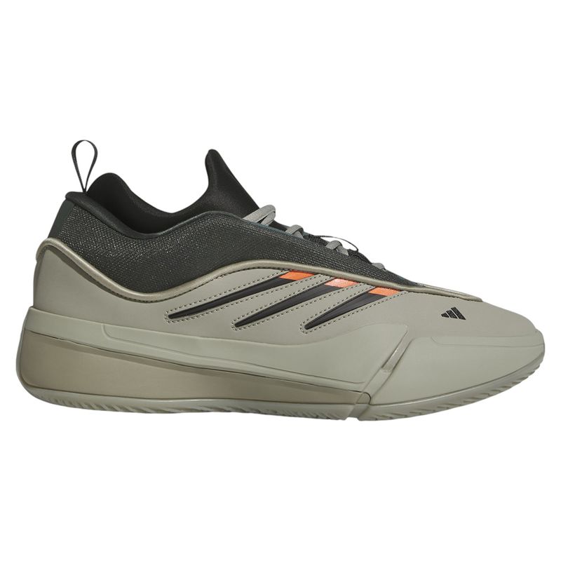 adidas Dame 9 Basketball Shoe - Men's Silver Pebble / Legend Ivy / Impact Orange