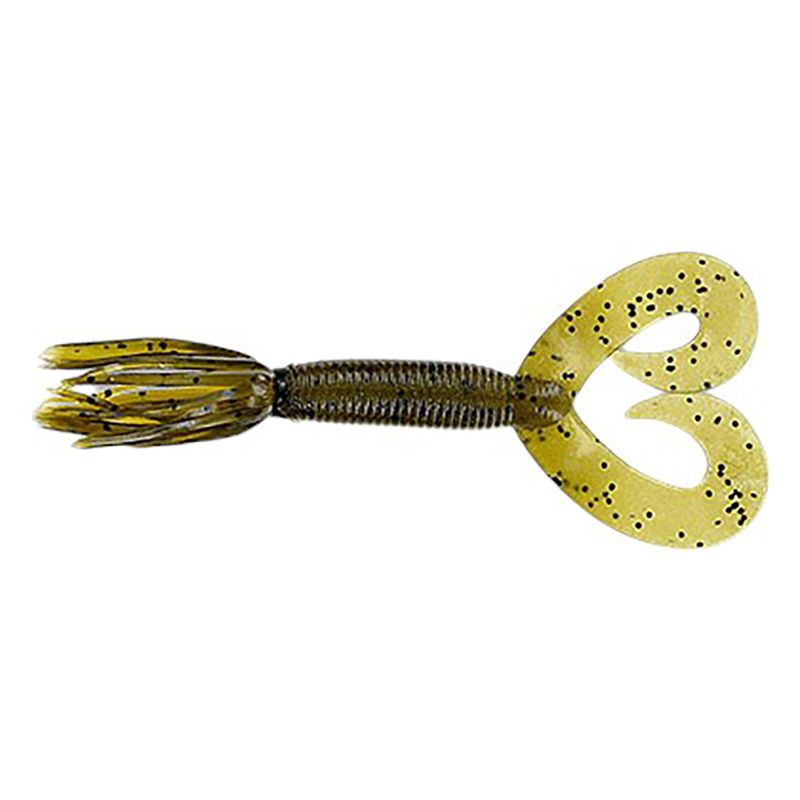 GARYYA-LURE-DOUBLE-TAIL-HULA-GRUB-Green-Pumpkin---Black-Flake