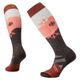 Smartwool Ski Full Cushion Snowpocalypse Pattern Over The Calf Sock - Women's Chestnut