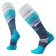 Smartwool Snowboard Targeted Cushion Broken Lines Pattern Over The Calf Sock - Men's Frosty Green