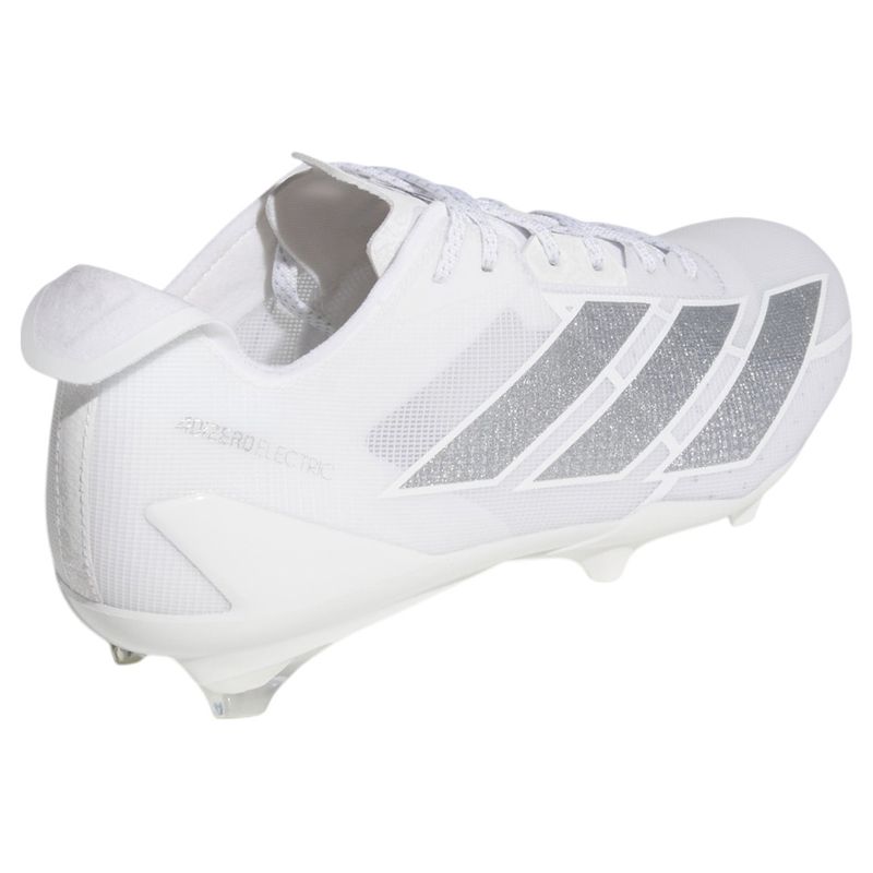 adidas Adizero Electric Football Cleat - Men's Footwear White / Silver Metallic / Footwear White