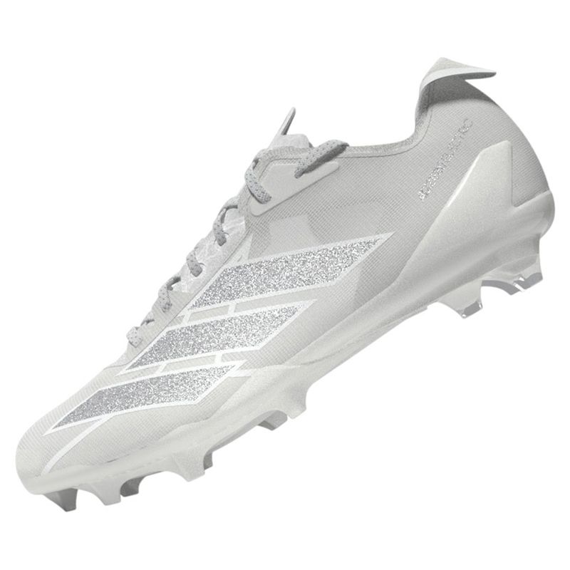 adidas Adizero Electric Football Cleat - Men's Footwear White / Silver Metallic / Footwear White