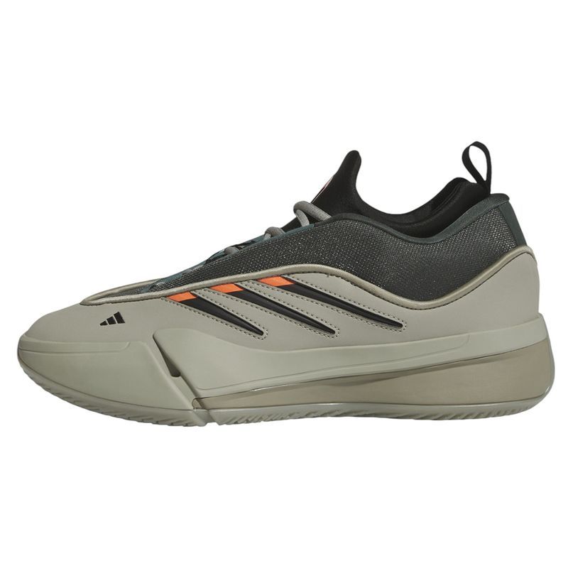 adidas Dame 9 Basketball Shoe - Men's Silver Pebble / Legend Ivy / Impact Orange