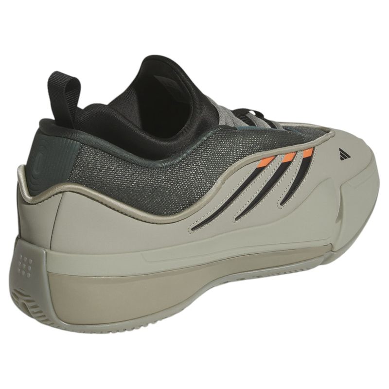 adidas Dame 9 Basketball Shoe - Men's Silver Pebble / Legend Ivy / Impact Orange