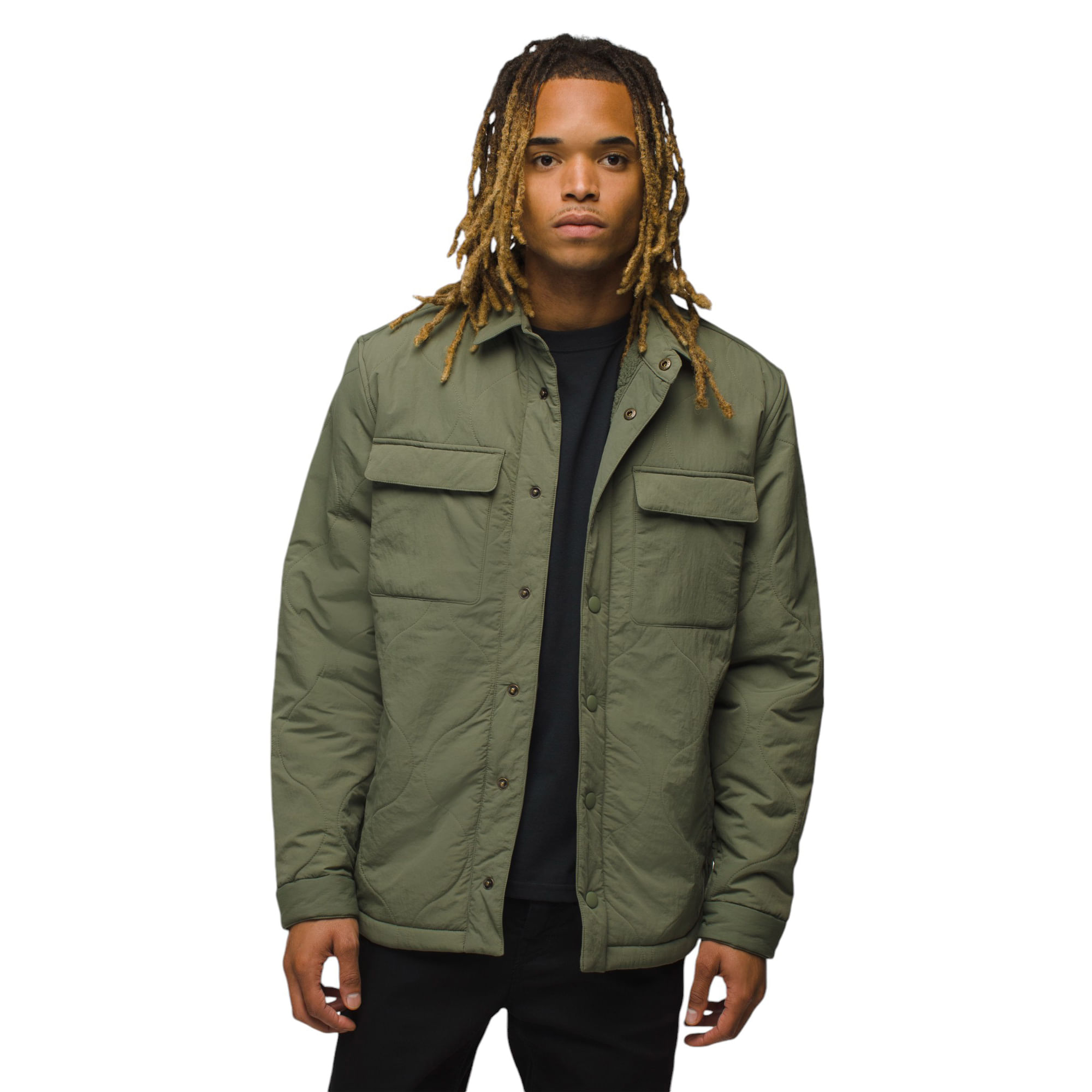 prAna Encinitas Shacket - Men's RYE GREEN