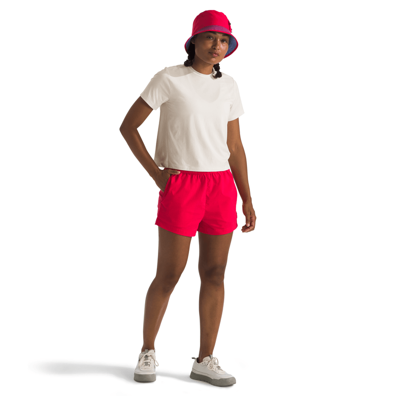 The-North-Face-Dune-Sky-Short-Sleeve-Shirt---Women-s-White-Dune