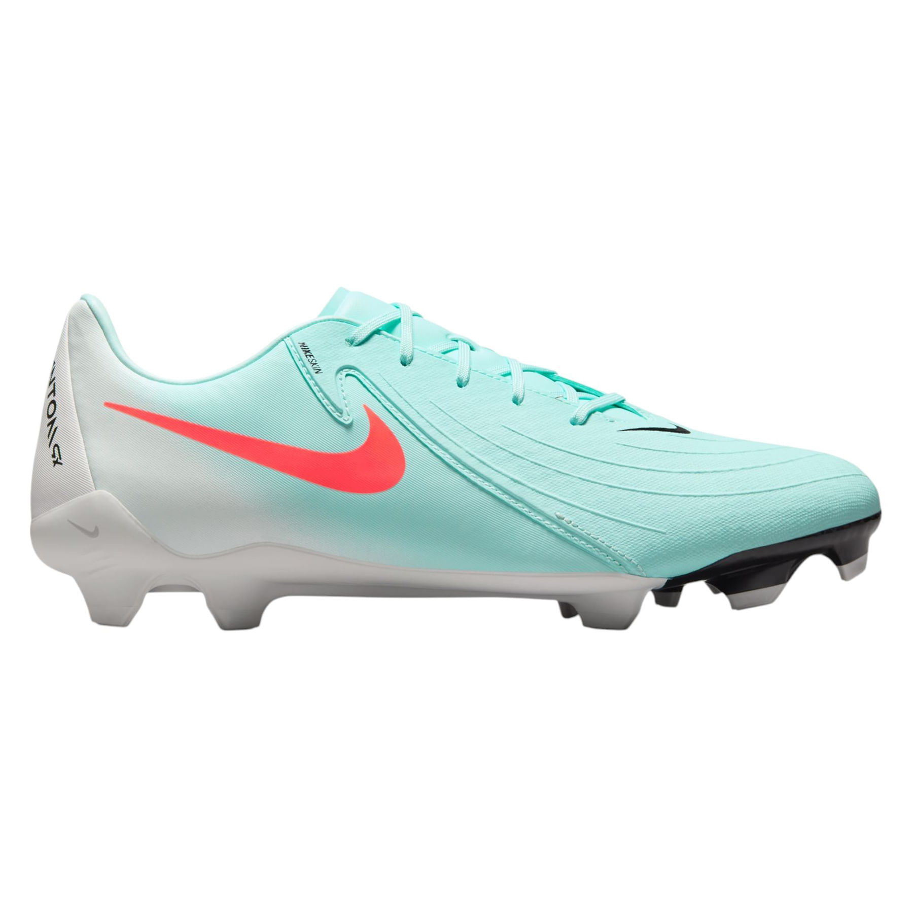 Nike Phantom GX 2 Academy MG Low-Top Soccer Cleat - Men's Mint / Atomic Red-off Noir