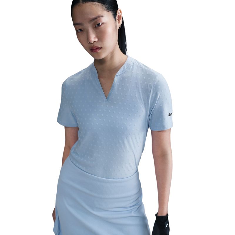 Nike Tour Dri-FIT Short-Sleeve Blade Golf Polo - Women's Psychic Blue / Black