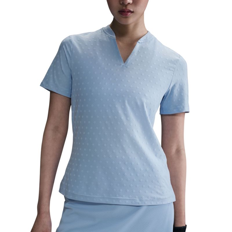 Nike Tour Dri-FIT Short-Sleeve Blade Golf Polo - Women's Psychic Blue / Black